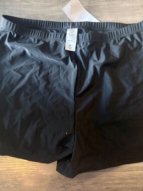 Women's Black Swim Shorts – Classic Solid Swim Bottoms